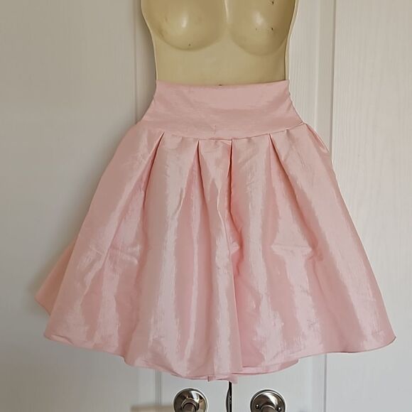 HOST PICK YaYa & Co. Pleated Mini Skirt With Front Tie Bow Medium Pink - Picture 4 of 16